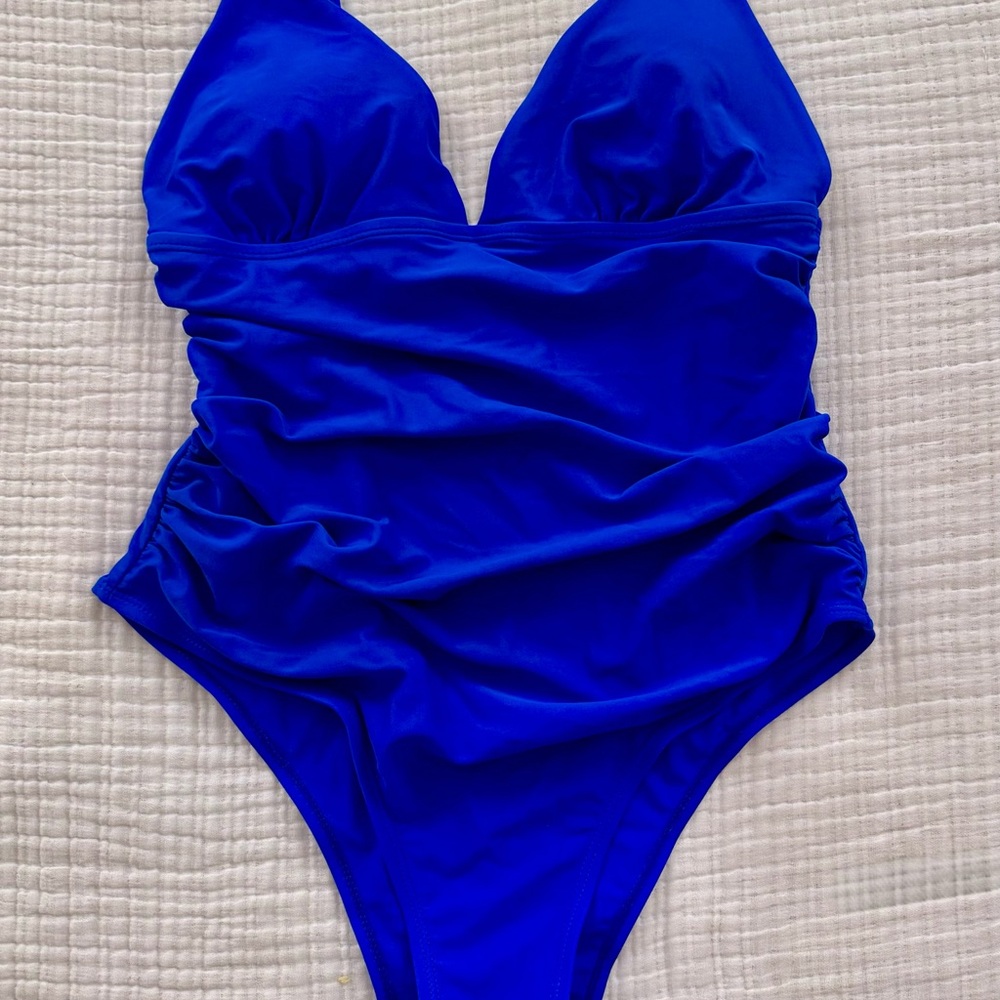 Vibrant Blue One Piece Swimsuit